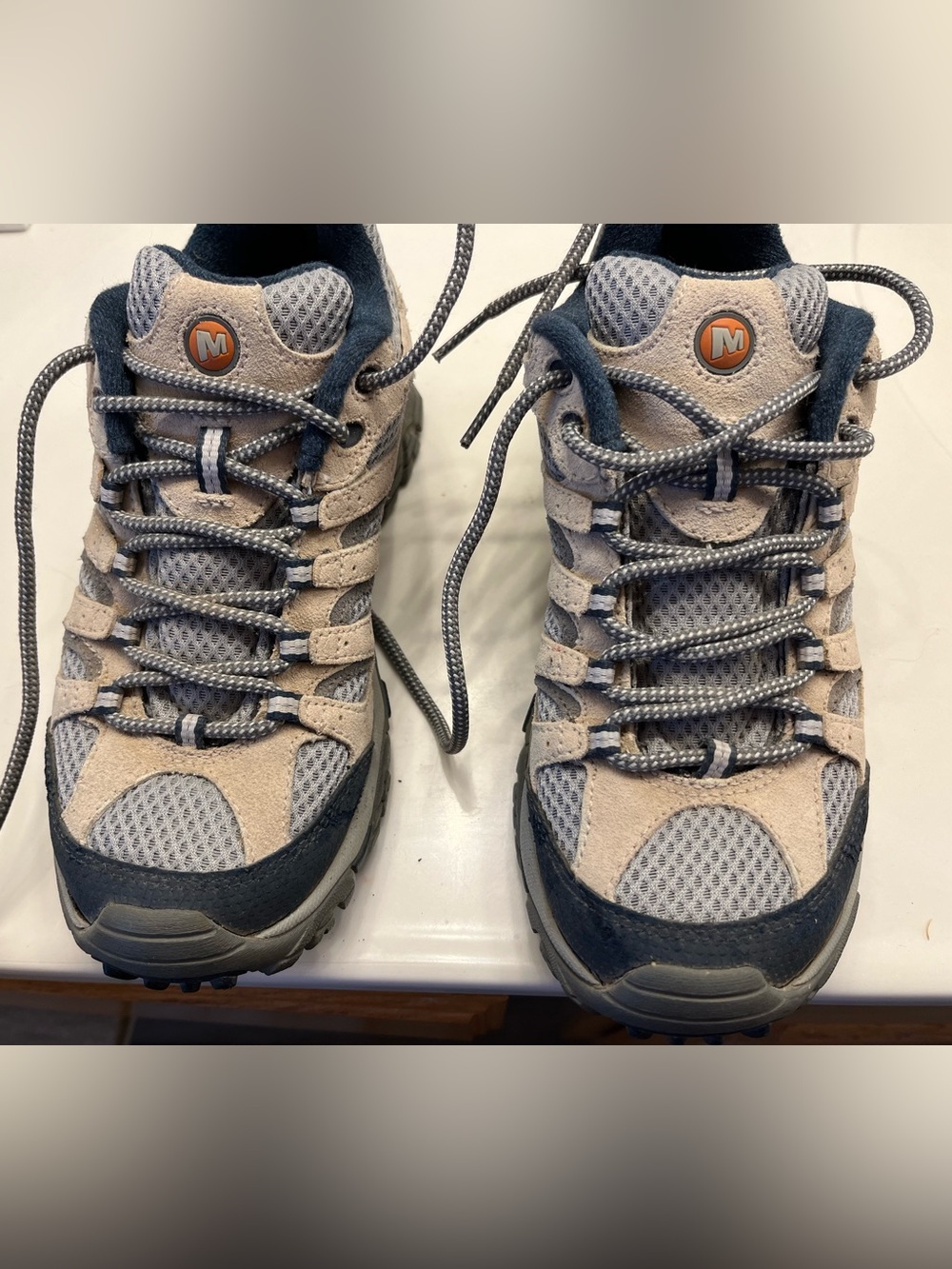 Merrell Women's Athletic Trail Shoes - Beige and Navy